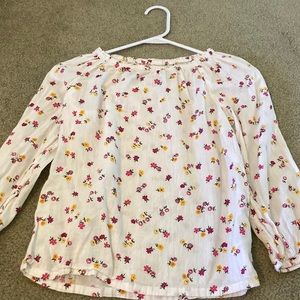 Floral off the shoulder top